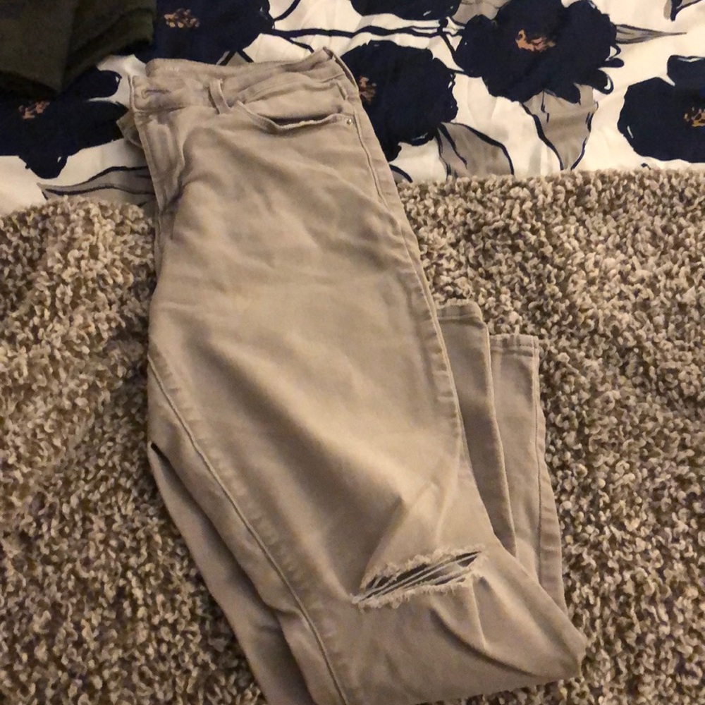 Old Navy Ripped Grey Jeans
